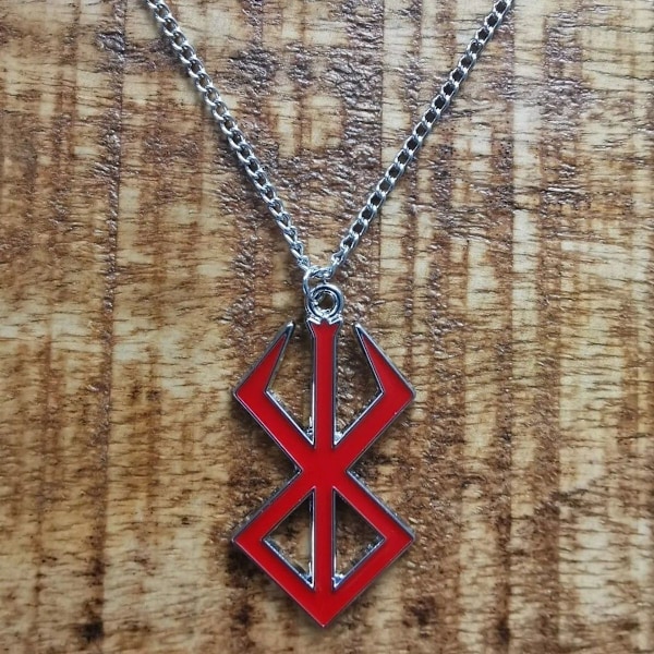 Berserk Berserker Guts Logo Svärd Anime Manga Cosplay Halsband Kedja KLB
