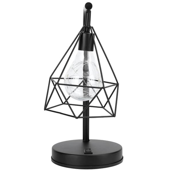 Smidd jern LED-bordlampe, for rom- og bardekorasjon KLB