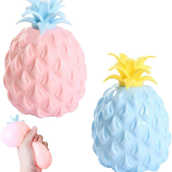 2 st ananasleksaker, ananas squishy, ananas anti-stress, ananas KLB