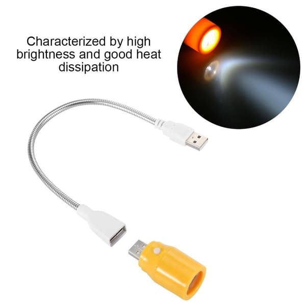 5V 1W langvarig plast mini USB LED-lampe for studie KLB