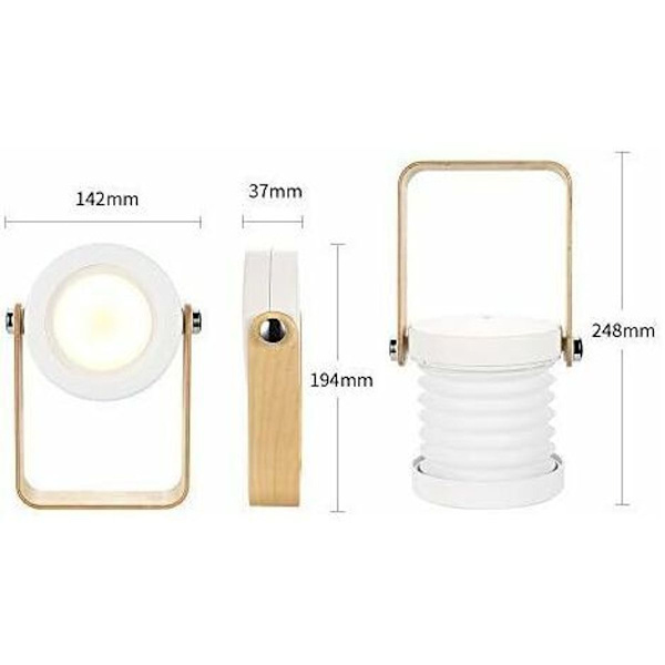 Dæmpbar touch-lysbordslampe, sengebordslamper KLB