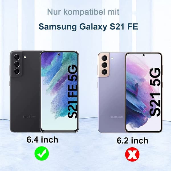 Etui kompatibel med Samsung Galaxy S21 FE 5G - Sort
