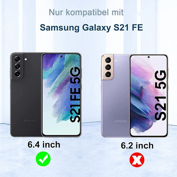 Kotelo yhteensopiva Samsung Galaxy S21 FE 5G:n kanssa - Musta