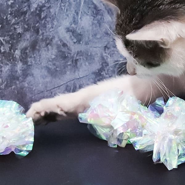 20-pack färgglada pappersbollar för lek och interaktion med katt KLB