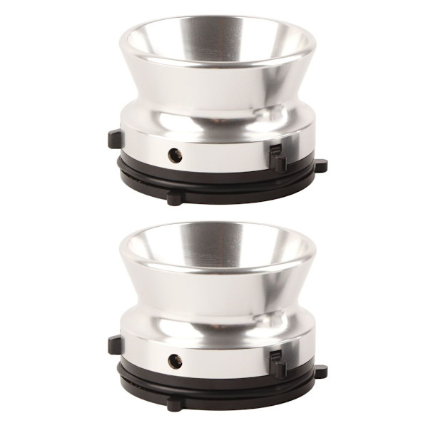 Par professionella polerade aluminium NAB-navadaptrar KLB