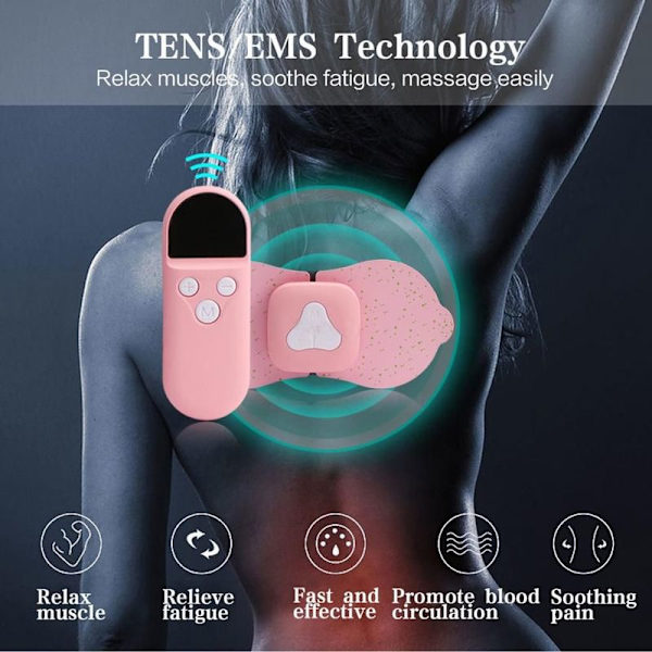 Bærbar Mini EMS Kropsafslappende Massager Elektrisk Akupunktur Massage