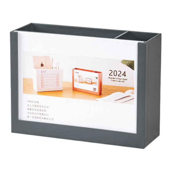 Skrivebords kalender 2024 Skrivebord Organizer Penneholder 2024 Skriver Stil3 KLB