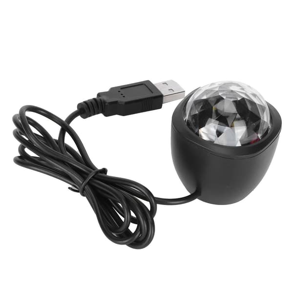 Fargerik Mini USB LED Stemmestyrt Lampe for DJ Scene Belysning KLB