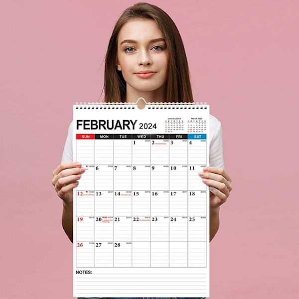 Väggkalender 2024-2025, januari 2024-juni 2025, 15 x 12, Highlight Fe Style1 KLB