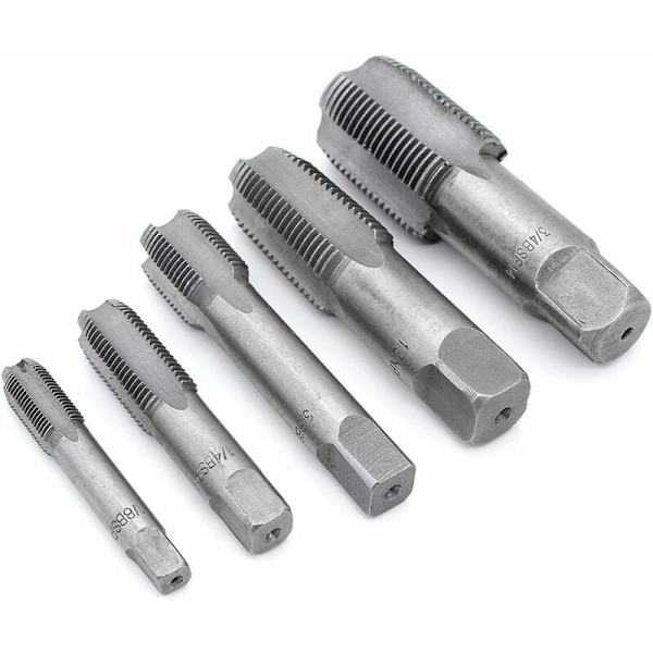 5 stk BSP rørgjenge 55 graders pluggtapp G1/8 G1/4 G3/8 G1/2 G3/4 KLB