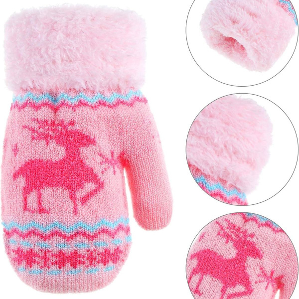 12' x 2,75 Barn Fingerlösa Vantar Höst Vinter Varma Vantar KLB