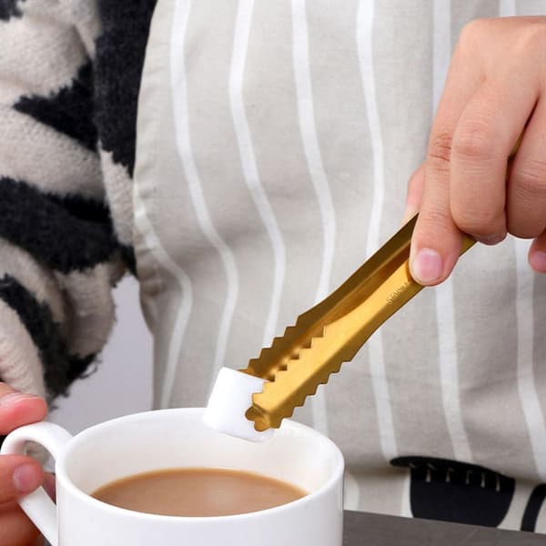 Istång för ishink, serveringstång, bartång, rostfritt stål guld