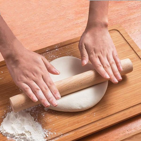 Taikinapyörä - pieni taikinapyörä - puinen taikinapyörä ilman kahvoja, täydellinen KLB