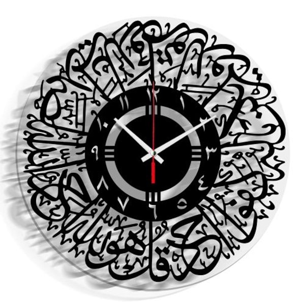 Akrylklokke for hjemmedekorasjon (India Black)