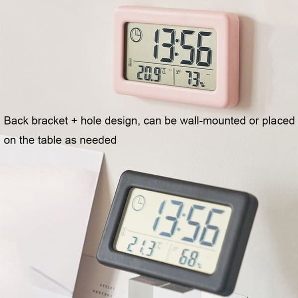 YD005 Mini ohut LCD-lämpötila- ja kosteusmittari (musta)
