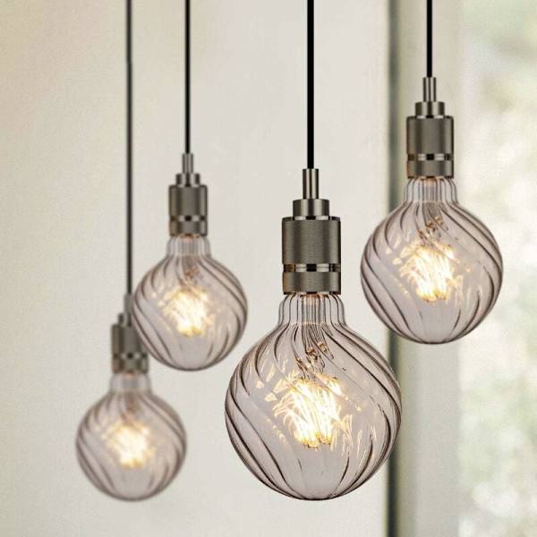 Led-lamput Vintage Led Filament Edison -lamppu 4W Ei himmennettävä Erikoisvalaisimet Koristelamput 220/240V E27 Lämpöhehku (G95 Kirkas pyörre) KLB