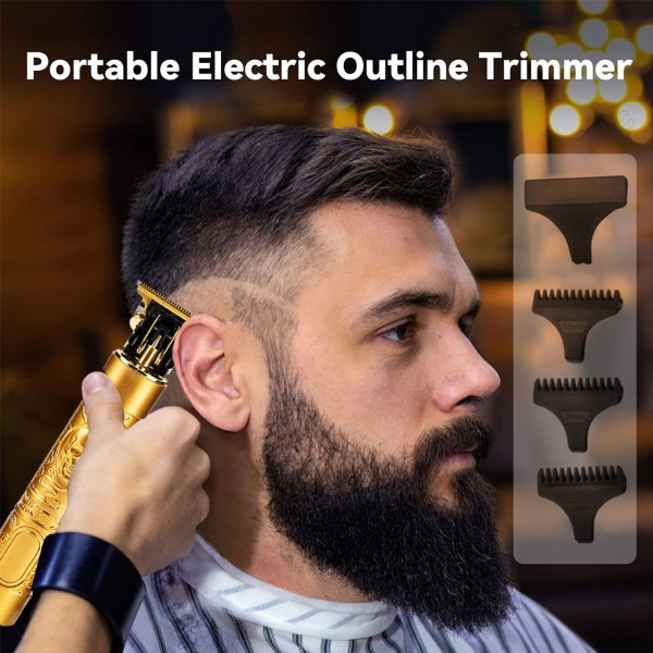 Professionel T-Liner Hårtrimmer til Mænd Trådløs Trimmer Style4 KLB