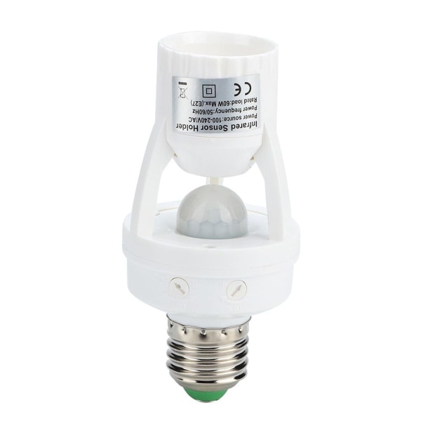 E27 induksjonslampeholder, PIR bevegelsesdetektor, lampeholder for KLB