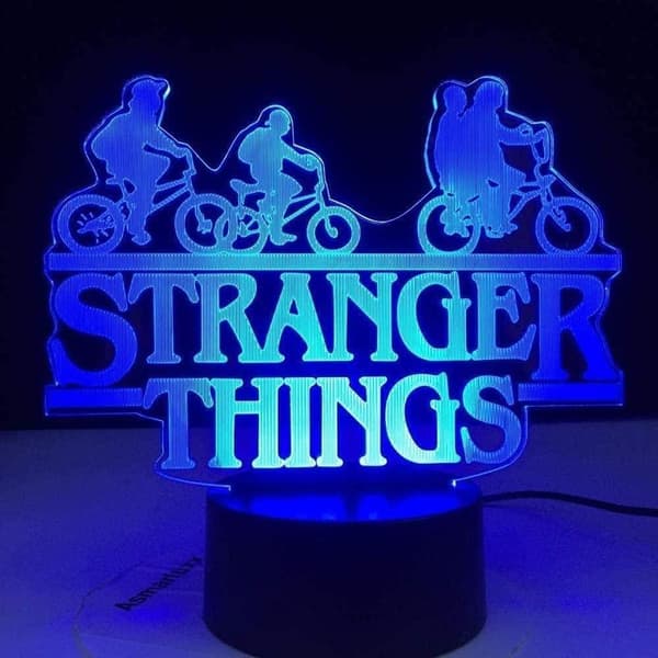 Stranger C Things 3D Illusion Lamp Sänglampa KLB