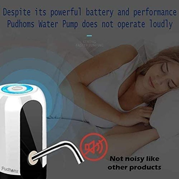 Vattenautomat - USB-laddning Vattenpump för Flaska, Universell, Vit