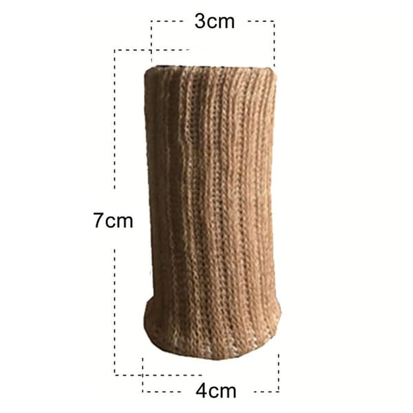 Møbelsokker, 24-pakning, strikkede møbelføtter, beige KLB