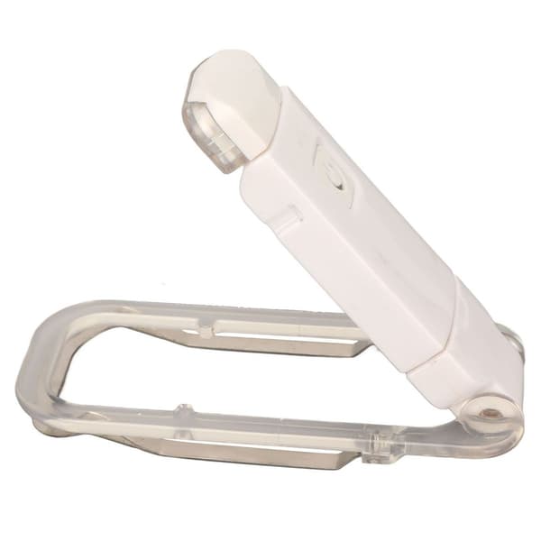 Klipsbar læselampe, foldbar, roterende design, USB KLB
