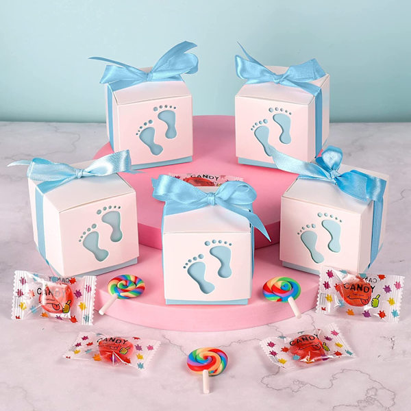 Pappersgodisbox, Lila 50 st Presentask, Godisbox, Bandgodis Presentask, Festceremoni Dekorativ Box
