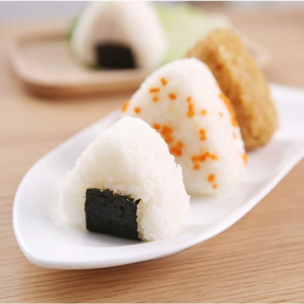 Trekantet Onigiri Sushi Form Sett, Stor & Liten for Ris Bento 2 Stykker