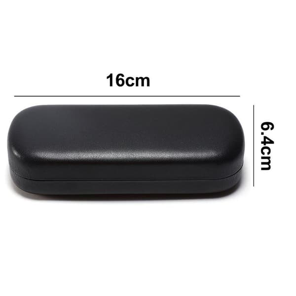 Hard Glasses Case, Portable Glitter Glasses Case i Svart