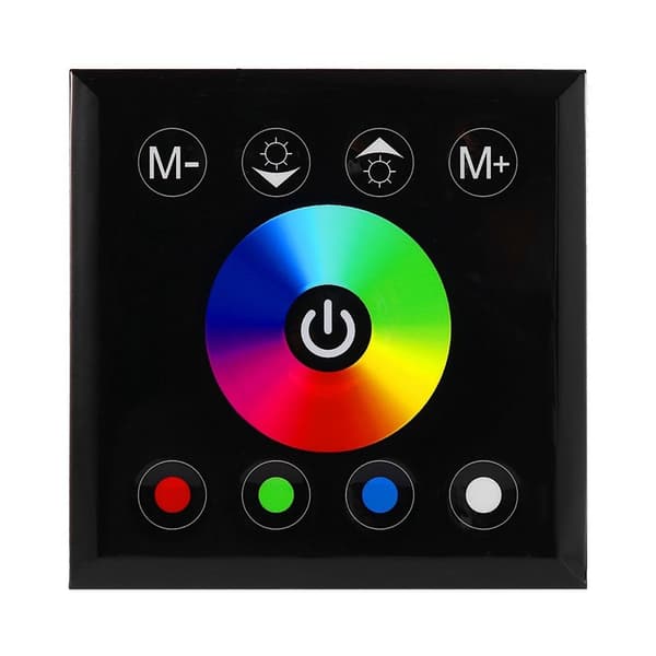 Vægmonteret farverig RGBW LED touch panel controller KLB