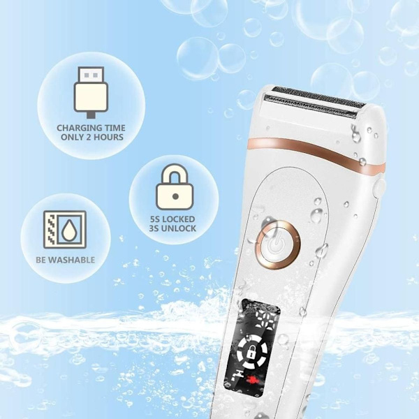 Sähköparranajokone Naisten Parranajokone USB Ladattava Langaton Lady Shave KLB