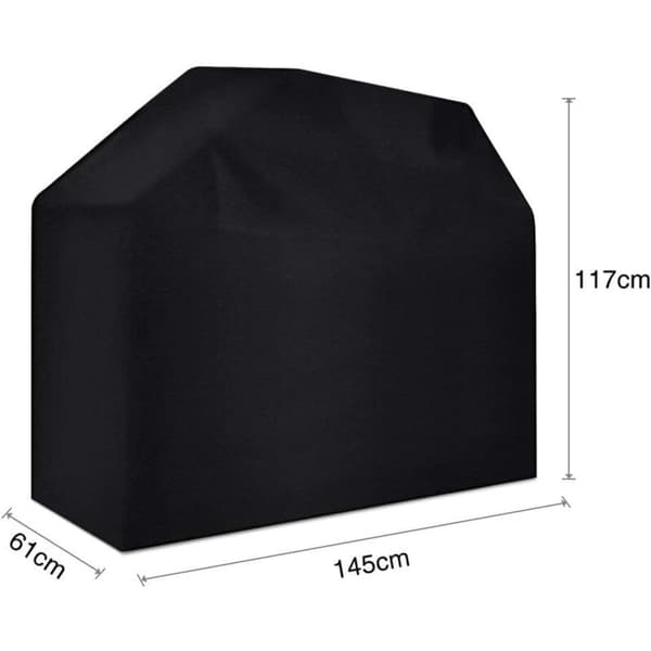 Vandtæt grillovertræk 145 x 61 x 117 cm (sort) KLB