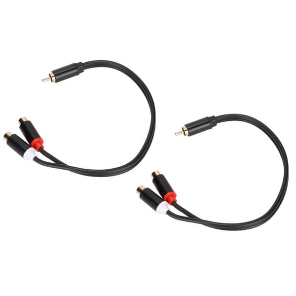 RCA-jakajakaapeli 1 uros 2 naaras stereo kulta KLB