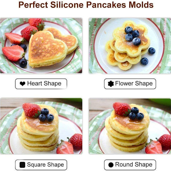 Nonstick Silikon Egg Ring Pankakeform, Omelett Egg Ring,