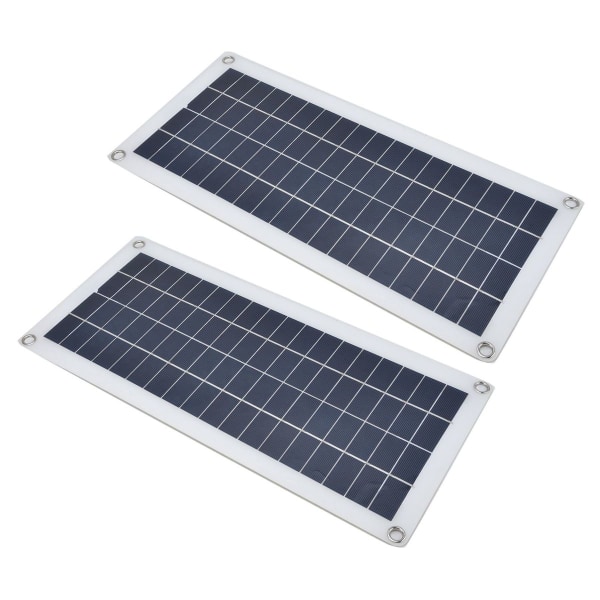 x 10W Monokrystallinsk Silisium Solar Panel Nødbatteri KLB