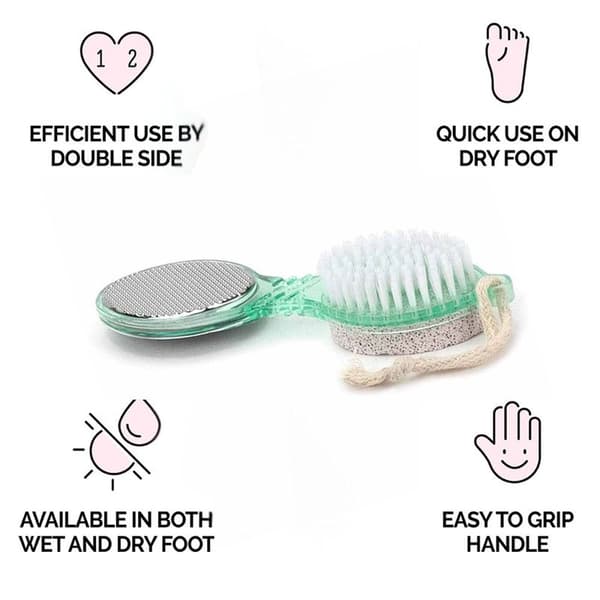 Fotfil Callus Remover - Multipurpose Home Pedicure Tools Grønn