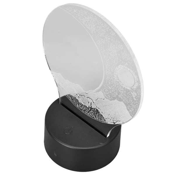 Halvmåne 3D lys, 7 farver, touch skiftende LED nat KLB