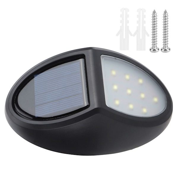 10 LED-chips vattentät solcellsladdad utomhusvägglampa KLB