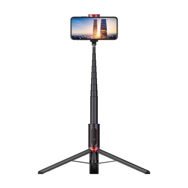 Bluetooth Selfie Stick-stativ, utbyggbart 3 i 1 Selfie Rod gjord av aluminium