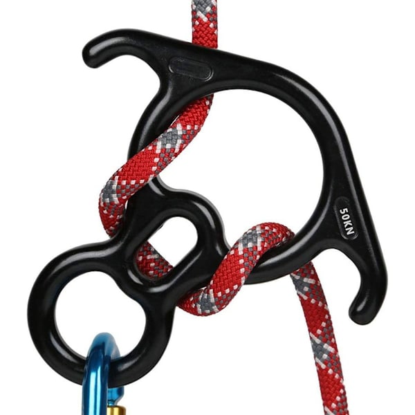 Klättring Downhill Rescue Rappel Åtta Ord Ring Ko Horn Hoop Abseil Enhet Utomhus Kl KLB