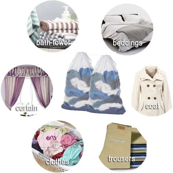 Vaskeri Nett for Vaskemaskin, Vaskeriposer, Taunett, Mesh Vaskepose for Vaskeri