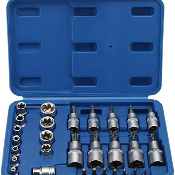 Torx socket og socket bit sett KLB