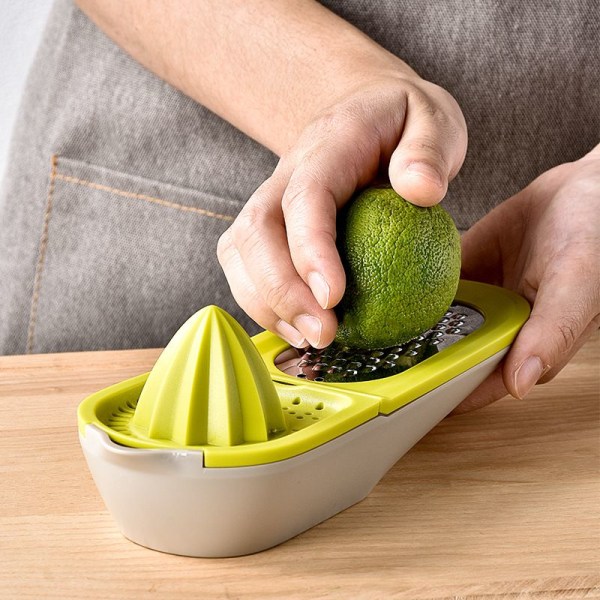 Raastin laatikolla (vihreä), 2 in 1 monitoiminen mehulinko, keittiötarvikkeita meloni ja hedelmäraastin
