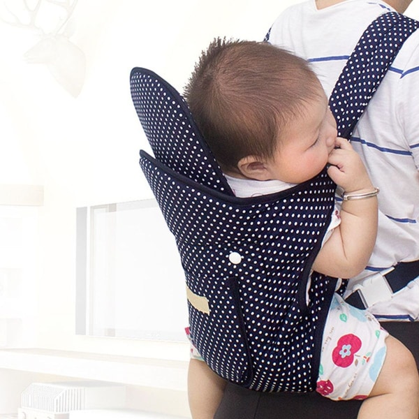 Baby Carrier med justerbart hofte sete, dekket baby carrier, Wavelet Dot Fabric Style KLB