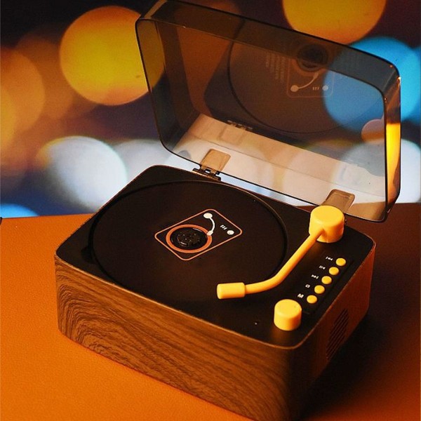 CD-afspiller Multifunktionel Vintage Bærbar Genopladelig KLB