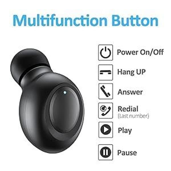 Trådløse Bluetooth 5.0 ørepropper, bærbare mini