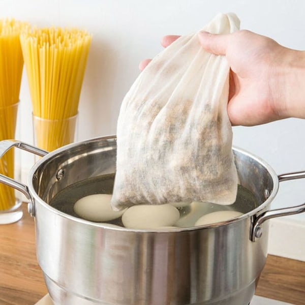 30-pack kryddpåsar för matlagning, ostdukspåsar för silning