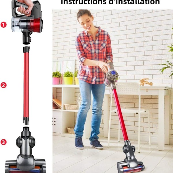 Reservebørste for Dyson støvsuger V6 - elektrisk børste for Dyson V6 KLB