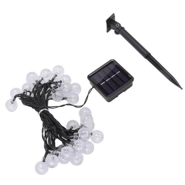 Utendørs solcellelyssnor dekorative 8 moduser vanntett KLB