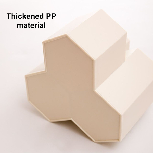 Hexagonal Diamant Penneholder Skrivebordsartikler til Studerende Ris Hvid KLB